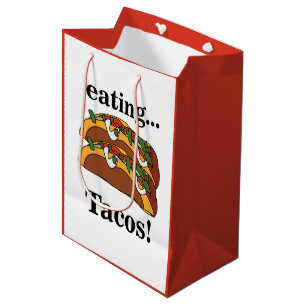 Taco Tacos Funny Birthday Medium Gift Bag