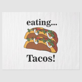 Taco Tacos Funny Birthday Tissue Paper