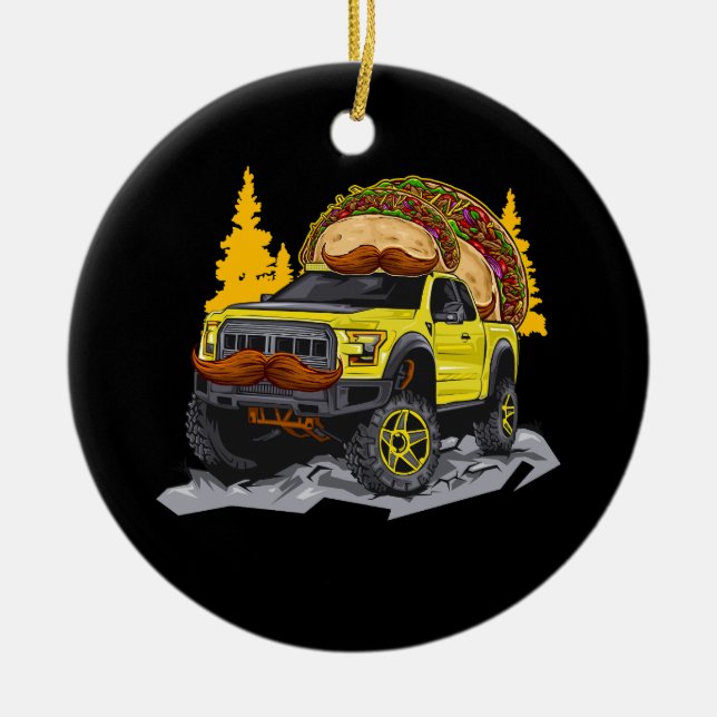 Taco Tacos Truck TRD Overlanding Overland 4X4 Truc Ceramic Ornament (Front)