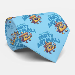 Taco Theme Taco Bout A Party Animal Neck Tie
