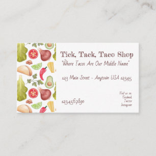 Taco Time Business Card