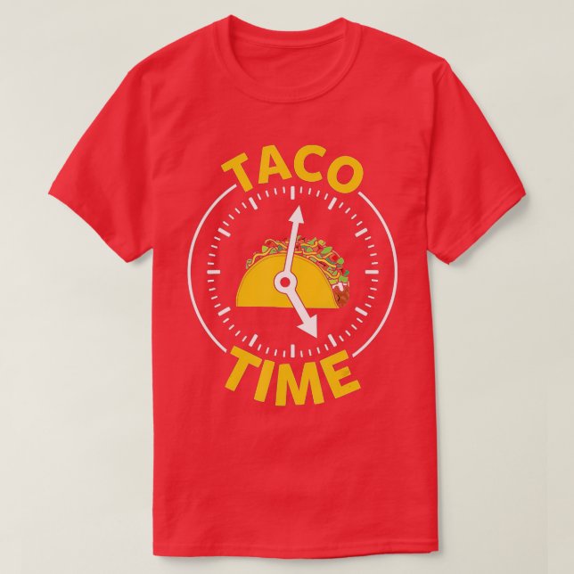 Taco Time  Cinco De Mayo Men Women Kids Boys Tacos T-Shirt (Design Front)