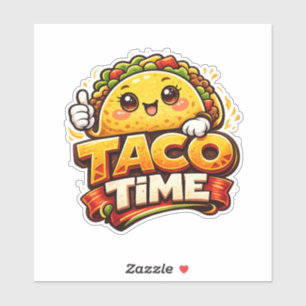Taco Time - Fiesta Fiasco - Foodie Fiends Sticker