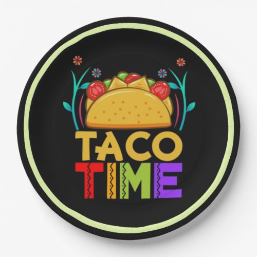 Taco Time HHM Party Paper Plates