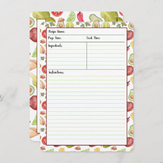 Taco Time Recipe Cards