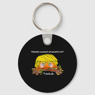 Taco Trade Chicken T.a.c.o Trump Always Chickens O Keychain