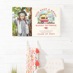 Taco Truck Photo Kids Graduation Banner