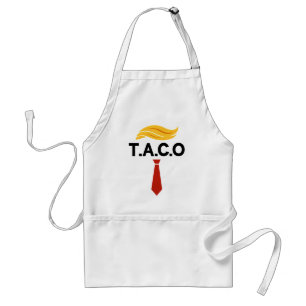 Taco Trump Always Chickens Out Adult Apron