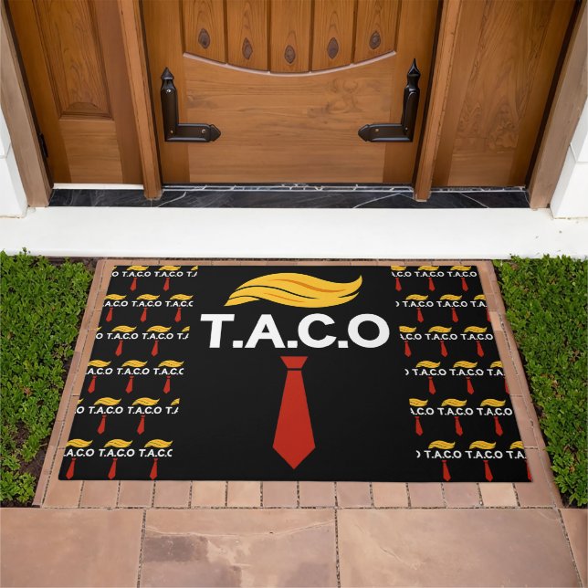 Taco Trump Always Chickens Out Doormat (Outdoor)