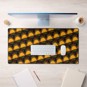 Taco Trump Always Chickens Out Funny Desk Mat