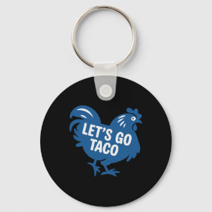 Taco Trump Let's Go Taco Funny 2025 Keychain
