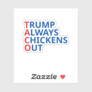 Taco trump sticker