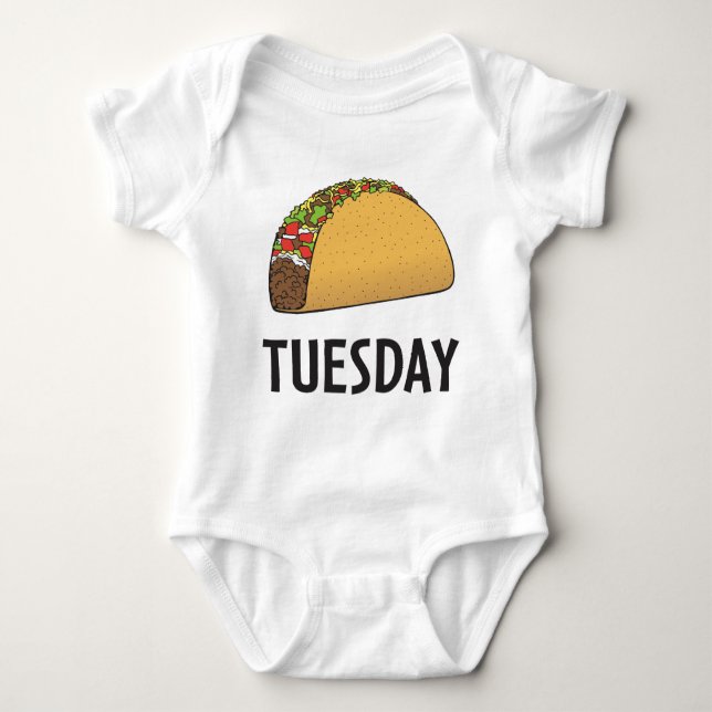 Taco Tuesday Baby Bodysuit (Front)