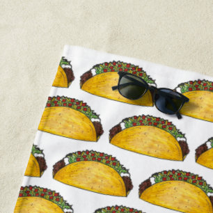 Taco Tuesday Beach Towel
