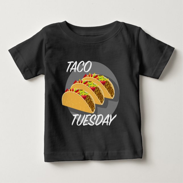 Taco Tuesday Design - Baby Fine Jersey T-Shirt (Front)