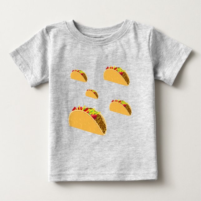 Taco Tuesday Design - Baby Fine Jersey T-Shirt (Front)