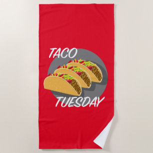 Taco Tuesday Design - Beach Towel