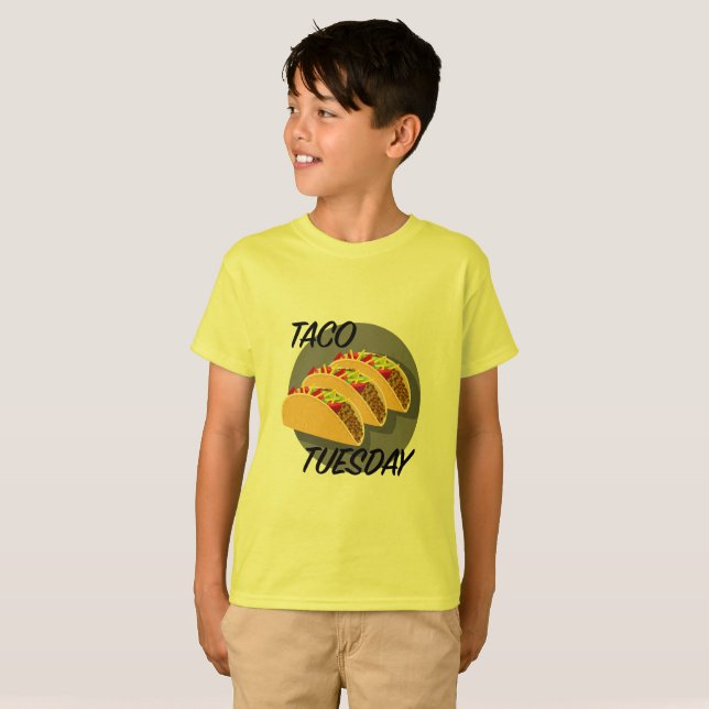 Taco Tuesday Design - Kids' Basic T-Shirt (Front Full)