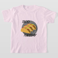 Taco Tuesday Design - Kids' Basic T-Shirt