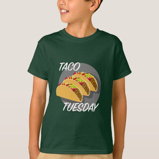 Taco Tuesday Design - Kids' Basic T-Shirt (Front)