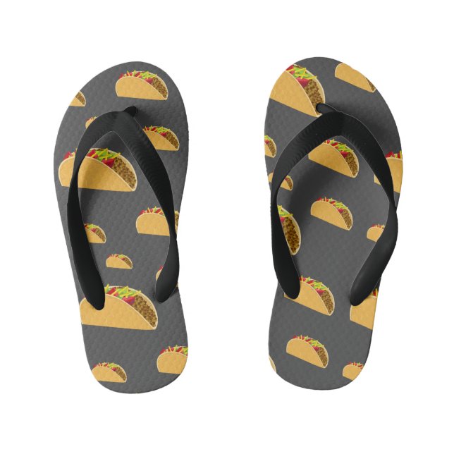 Taco Tuesday Design - Kids Flip Flops (Footbed)