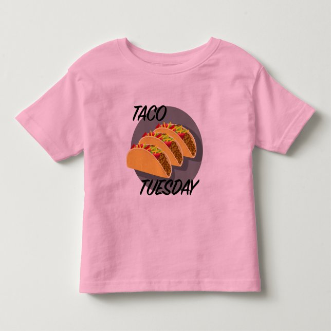Taco Tuesday Design - Toddler Fine Jersey T-Shirt (Front)