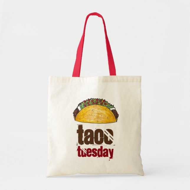 Taco Tuesday Funny Tacos Foodie Tote Bag (Front)