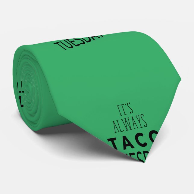 TACO TUESDAY NECK TIE (Rolled)