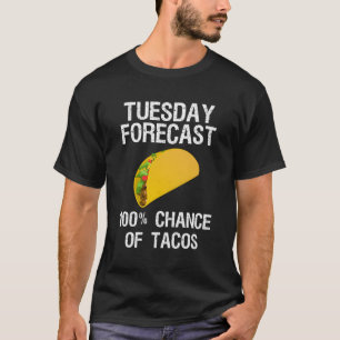 Taco Tuesday Taco Forecast T-Shirt