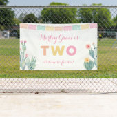 Taco TWOsday Girl 2nd Birthday Party Welcome Banner (Insitu)