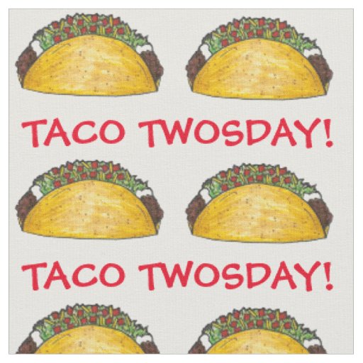 Taco TWOSday Tuesday 2nd Birthday Party Fiesta Fabric