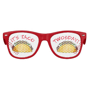 Taco TWOSday Tuesday 2nd Birthday Party Fiesta Kids Sunglasses