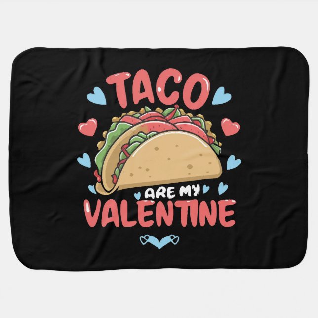 Taco-valentine Baby Blanket (Horizontal)