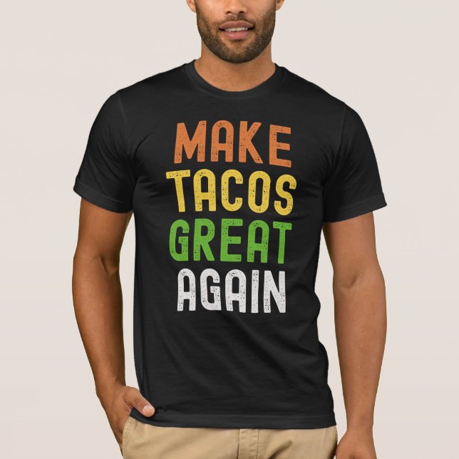 Taco Vibes Only – Political Parody Tee (Front)