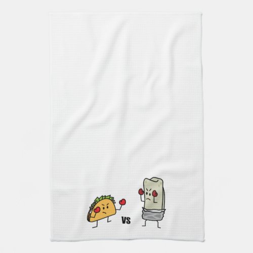 Taco vs burrito towel