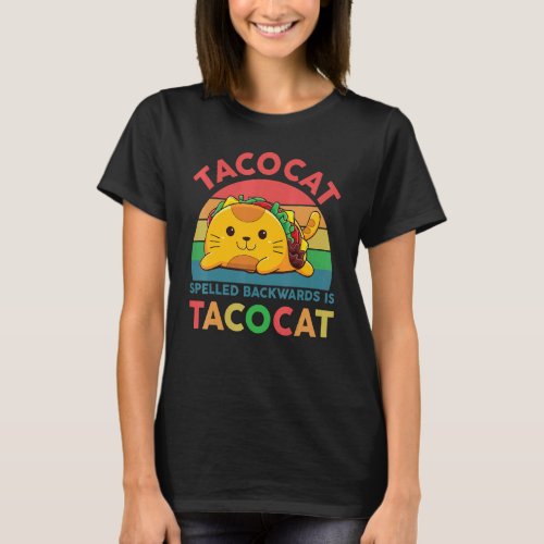 Taco  Women Men Youth Spelled Backwards Taco Cat T_Shirt