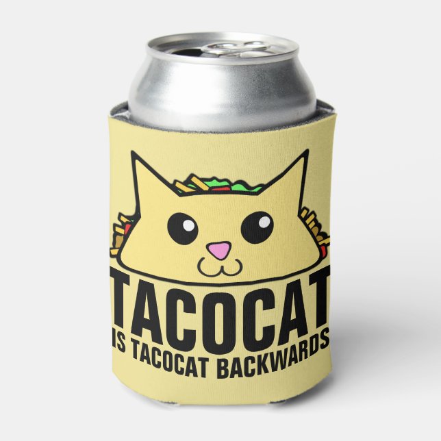 Tacocat Backwards Can Cooler (Can Front)