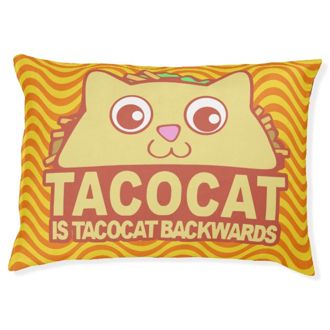 Tacocat Backwards II Epica Pet Bed (Front)