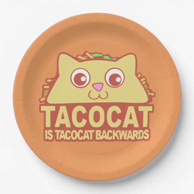 Tacocat Backwards II Paper Plates (Front)