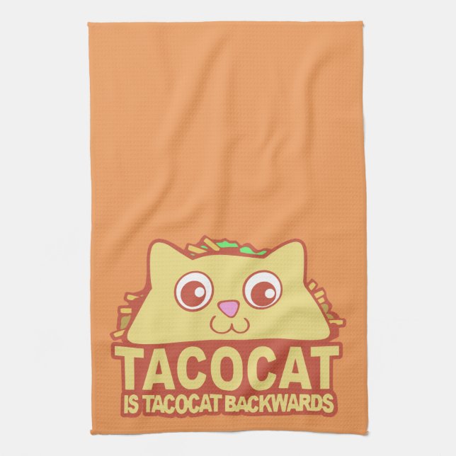 Tacocat Backwards II Towel (Vertical)