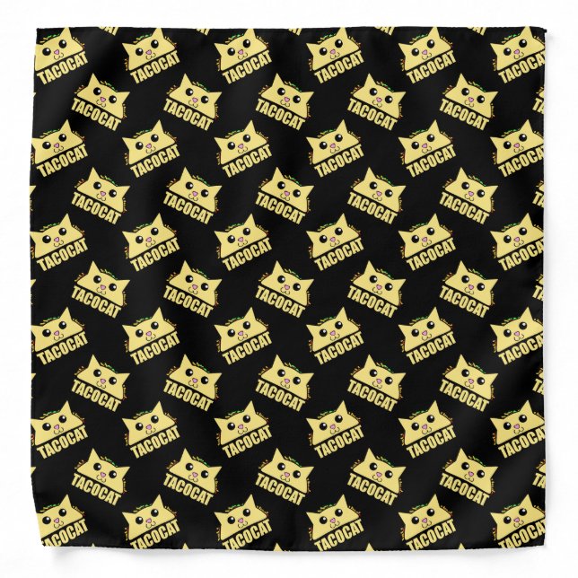 Tacocat Black C Bandana (Front)