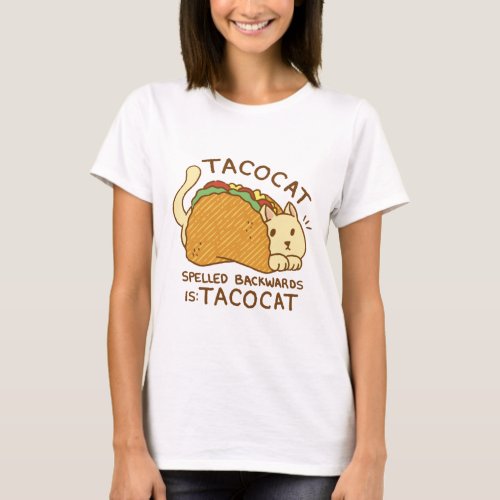 TACOCAT CAT ANIMAL IN TACO CARTOON  T_Shirt