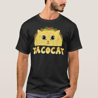 Tacocat Meican Food Cat Face Cinco De Mayo Kitten T-Shirt