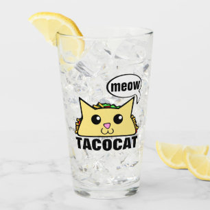 Tacocat Meow Glass
