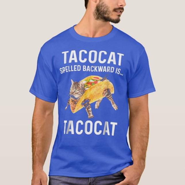 Tacocat Spelled Backward Is Tacocat - Love Cat T-Shirt (Front)