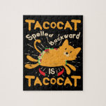 Tacocat Spelled Backwards Cinco de Mayo Cat Taco Jigsaw Puzzle Tacocat Spelled Backwards Cinco de Mayo Cat Taco Jigsaw Puzzle