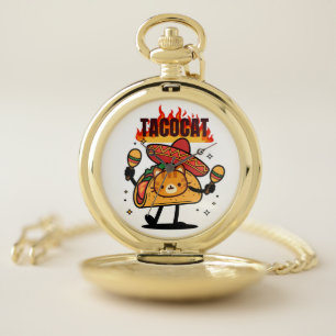Tacocat Spelled Backwards Is Tacocat Pocket Watch
