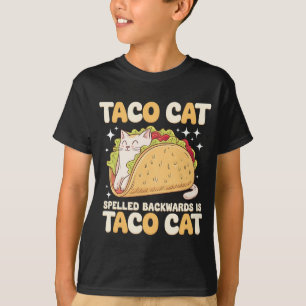 Tacocat Spelled Backwards Taco Cat Mexican T-Shirt