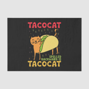 Tacocat Spelled Backwards Tacos Cats Cinco De Mayo Tissue Paper