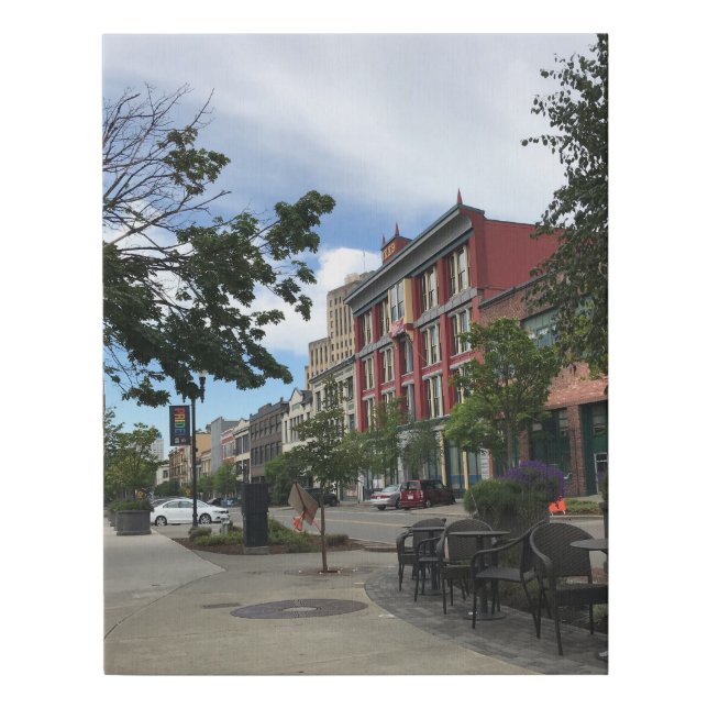 Tacoma Buildings Faux Canvas Print (Front)